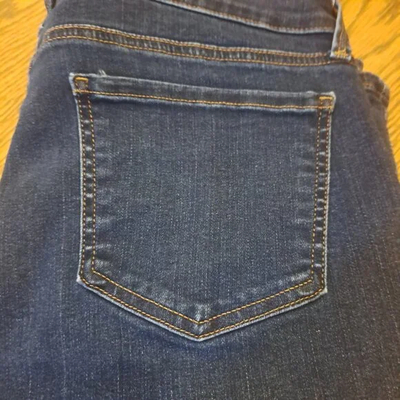NYDJ Marilyn Straight Dark Wash Denim Jeans Size 12 - Picture 11 of 15